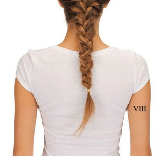 Roman Numeral 8 (Eight) Tattoo (3 tattoos) - Image 3
