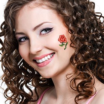 Rose & Leaves Tattoo - Image 2