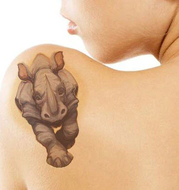 Running Rhino Tattoo - Image 2
