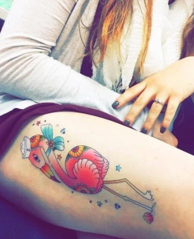 Sailor Flamingo Tattoo - Image 4