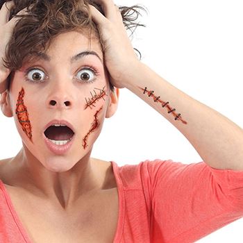 Scary Stitched Wounds Tattoos - Image 2