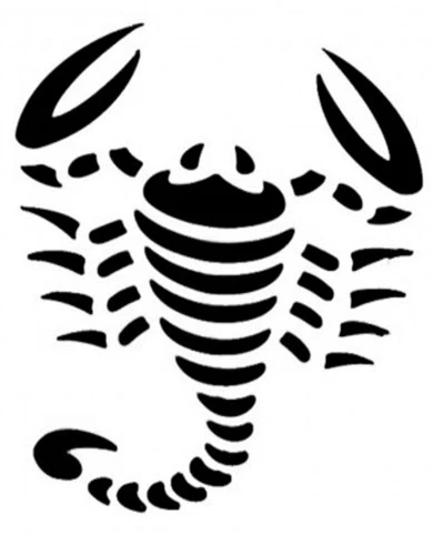 Scorpion Stencil For Tattoo Spray