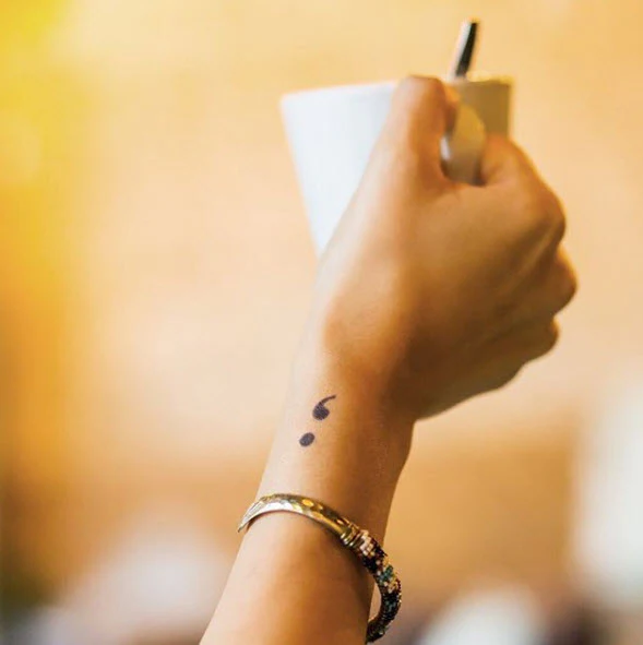 Semicolon Tattoo (2 tattoos) - Image 4