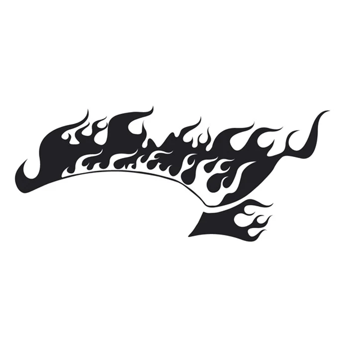 Sexy Eyes Temporary Tattoos - Flames - Image 2