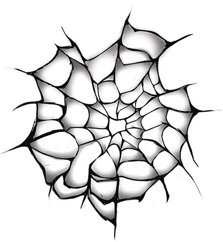 Shady Spiderweb Tattoo