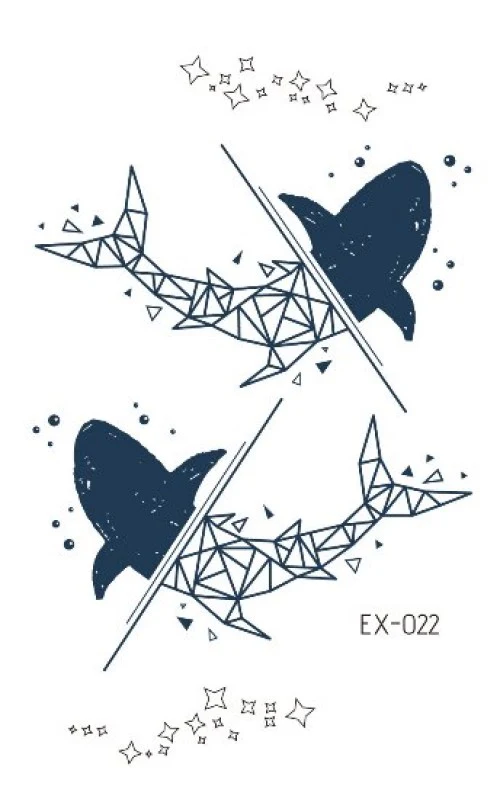 Shark Glow Temporary Tattoos