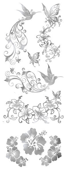 Silver Tropical Tattoos
