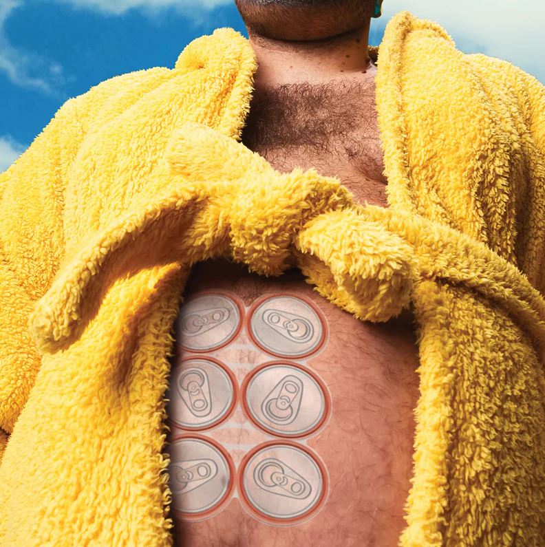 Six Pack Soda Abs Tattoo