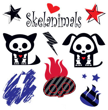 Skelanimals Multi Tattoo 4