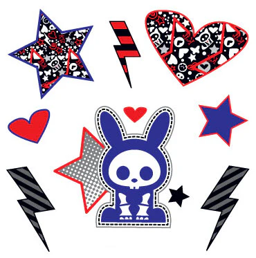 Skelanimals Multi Tattoo 5