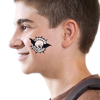 Skull & Web - Glow Tattoo - Image 2