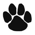 Small Black Paw Tattoo