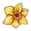 Small Easter Flower Tattoo