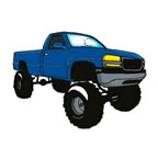Small Monster Truck Tattoo