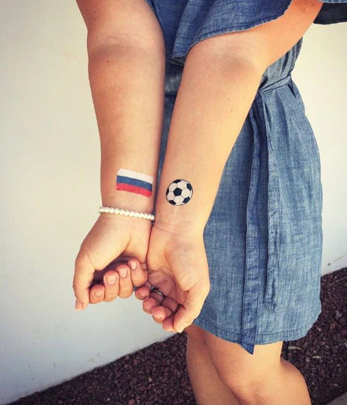 Small Soccer Ball Tattoo - Image 3