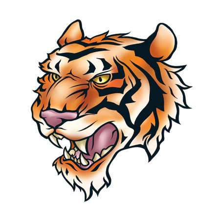 Small Tiger Head Tattoo