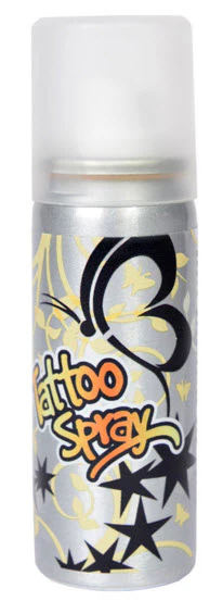Spectral Golden Temporary Tattoo Spray 50 ml + 3 Stencils - Image 2