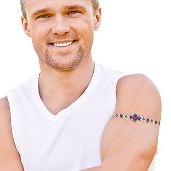 Spiky Star Arm - Glow Tattoo - Image 2