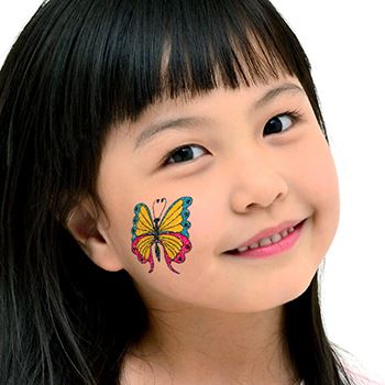 Spring Butterfly Glitter Tattoo - Image 2