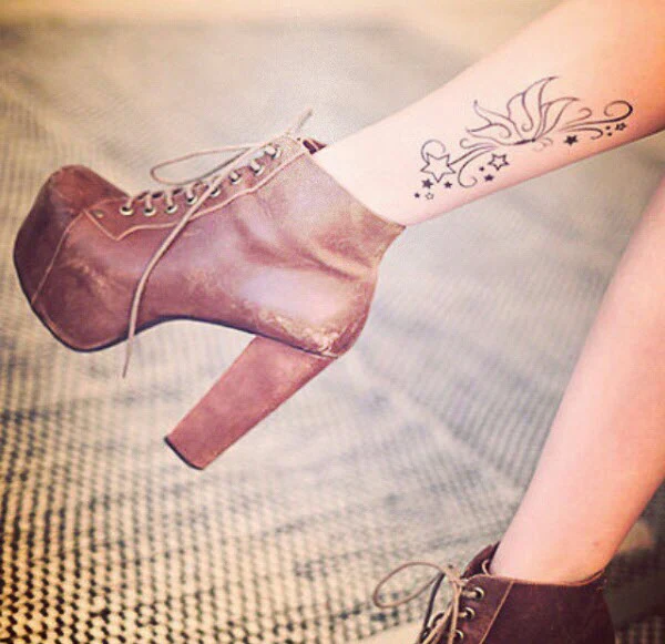 Stars & Butterfly Fashion Tattoo - Image 3