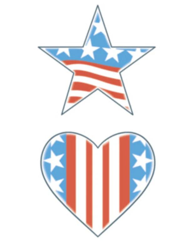 Stars, Stripes & Heart