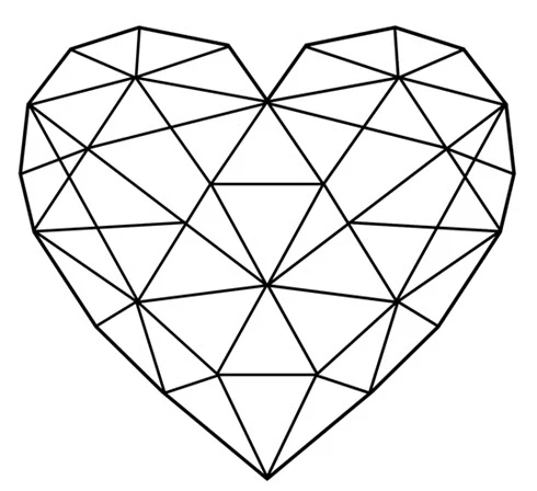 Strepik Geometrical Heart Tattoo