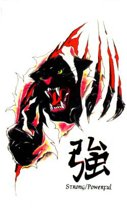 Strong Powerful Panther Tattoo