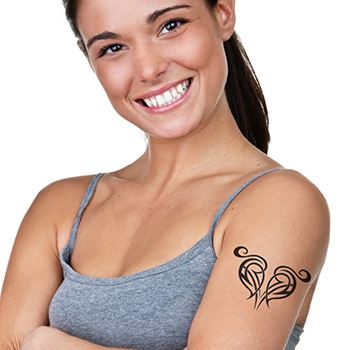 Sublime Black Tribal Heart Tattoo - Image 2