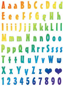 Such Sass Letters & Numbers - Color Tattoos