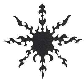 Sun Silhouette Tattoo