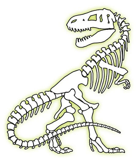 T-Rex - Glow Tattoo