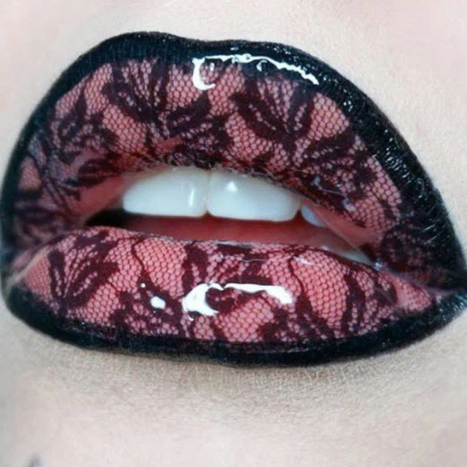 The Nude Lace Violent Lips (3 Lip Tattoo Sets) - Image 3