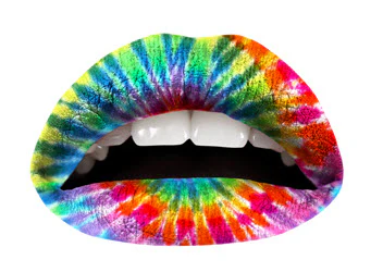 Tie Dye Violent Lips
