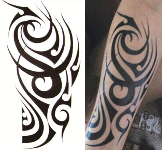 Tough Tribal Tattoo Sleeve - Image 2