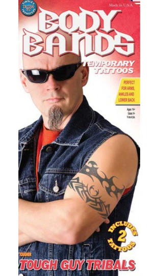 Tougher - Tough Guy Tribal - Tinsley Transfers (2 Tattoos) - Image 2