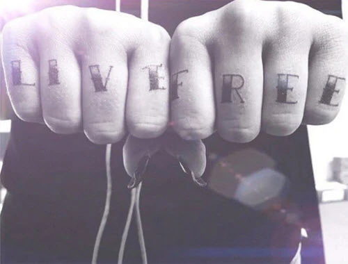 Traditional Black Letters Tattoo - Image 5