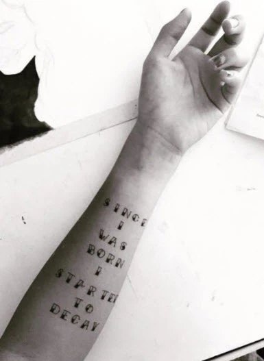 Traditional Black Letters Tattoo - Image 6