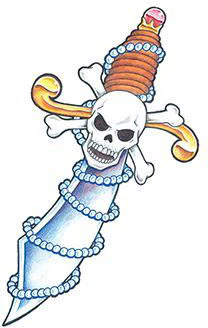 Traditional Pirate Sword Tattoo