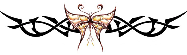 Tribal Butterfly Band - Cheryl Cole Tattoo