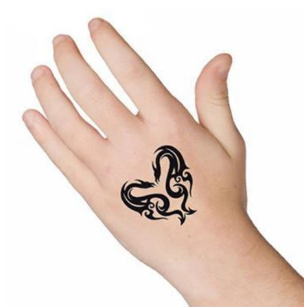 Tribal Dragon Heart Tattoo - Image 2