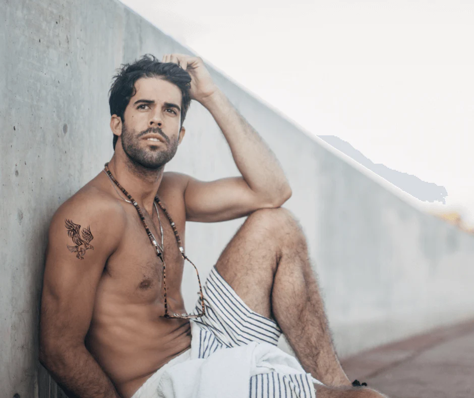 Tribal Falcon Temporary Tattoo - Image 2