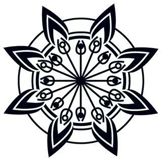 Tribal Flower - Glow Tattoo