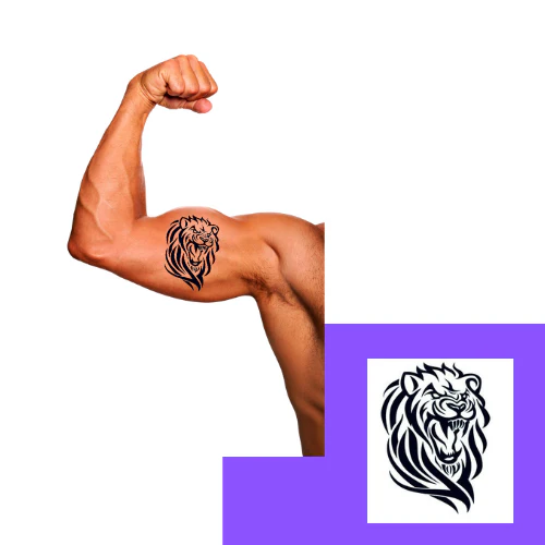 Tribal Lion Tattoo