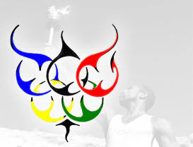 Tribal Olympic Rings Tattoo - Image 2