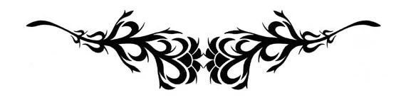 Tribal Secret Rose Band Tattoo