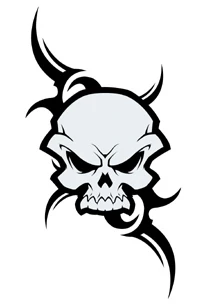 Tribal Skull Tattoo