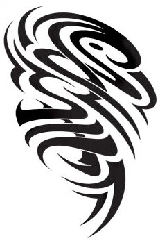 Tribal Tornado Tattoo