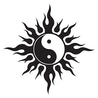 Tribal Yin Yang Tattoo