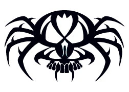 Tribalistic Spider Tattoo