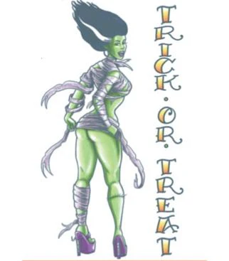 Trick Or Treat Bride Tattoo - Image 2